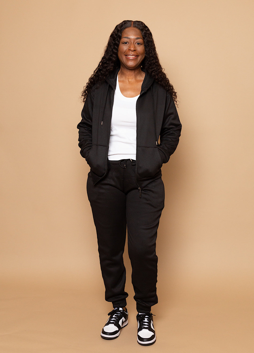 Velour Lined Jogger Set