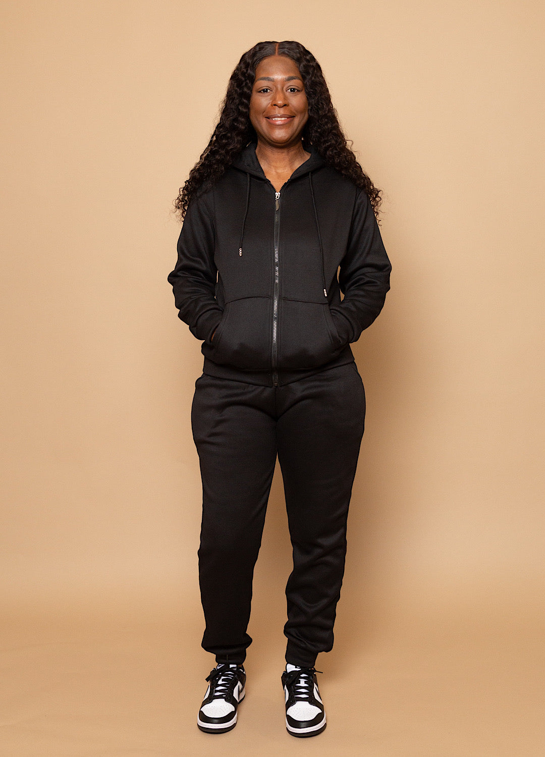 Velour Lined Jogger Set