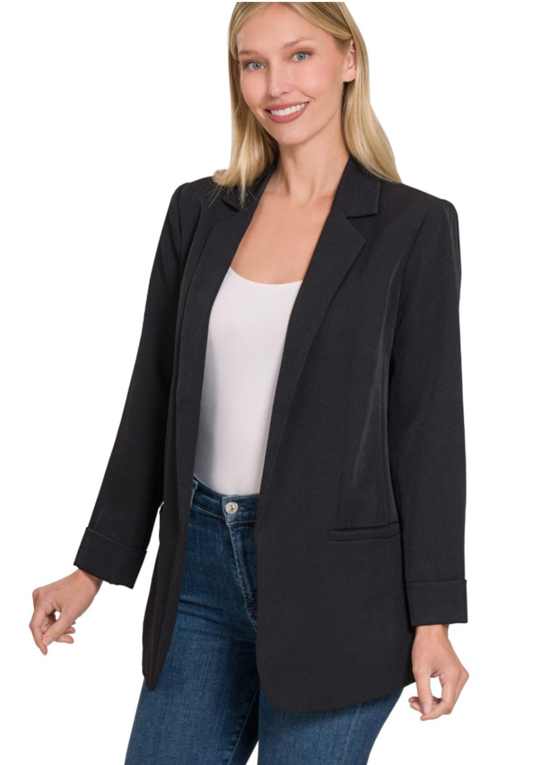 Open Front Blazer