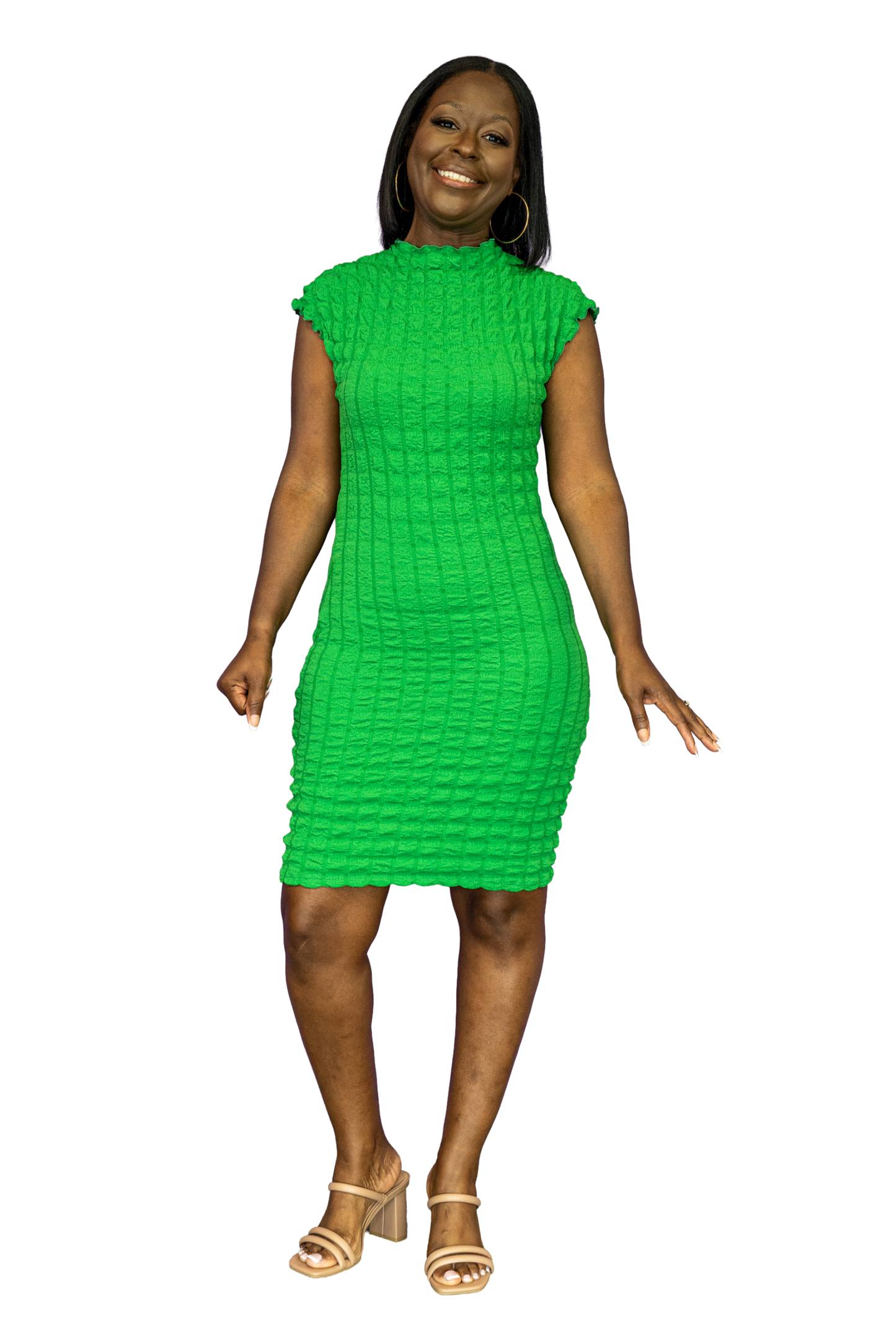 Honeycomb Midi Dress