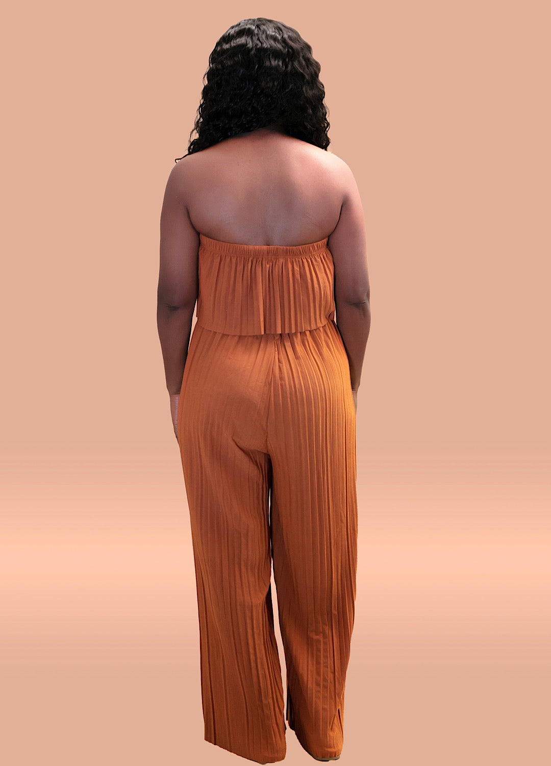 Sleeveless Pleated Jumpsuit