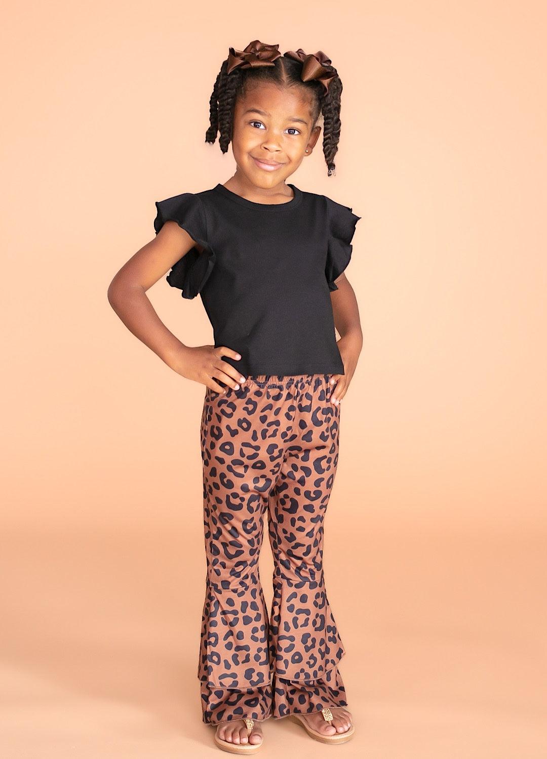 Leopard Bell Bottoms