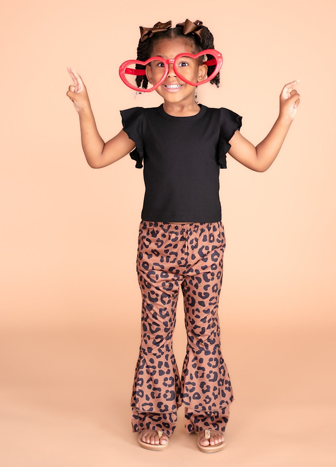 Leopard Bell Bottoms