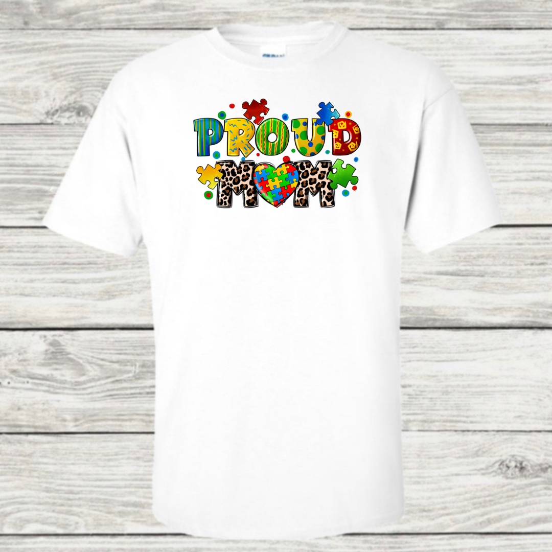 Proud Mom Autism Tee