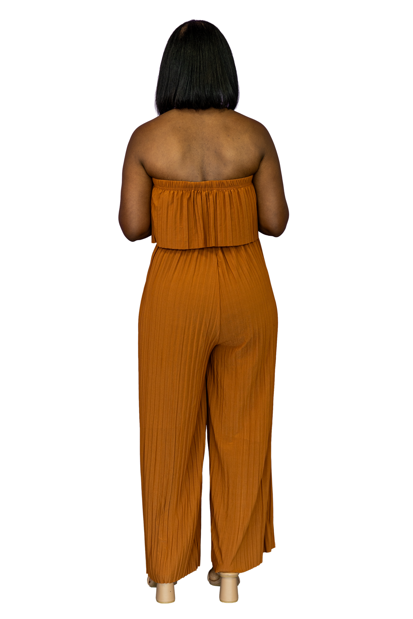 Sleeveless Pleated Jumpsuit
