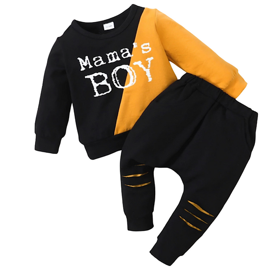 Mama’s Boy Ripped Pants Set