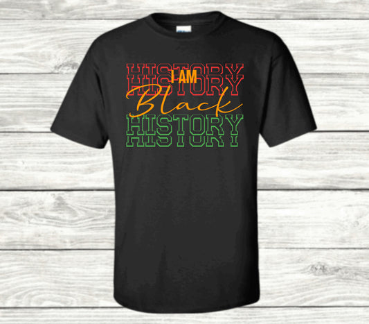 I AM BLACK HISTORY Repeat Tee