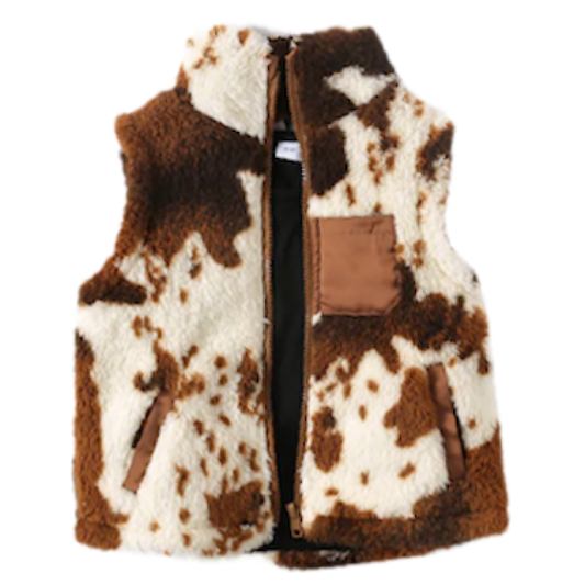 Cow Print Vest