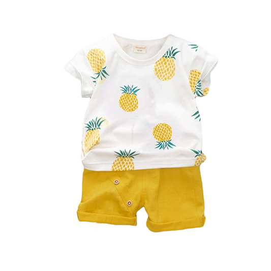 Pineapple Short Set