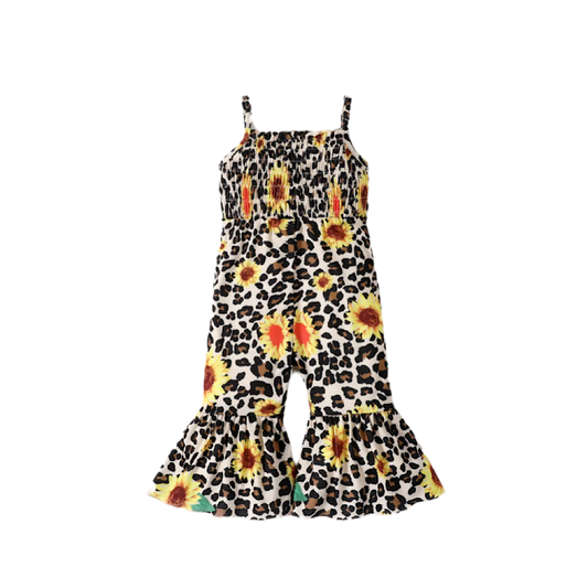 Sunflower Leopard Bellbottom Jumpsuit