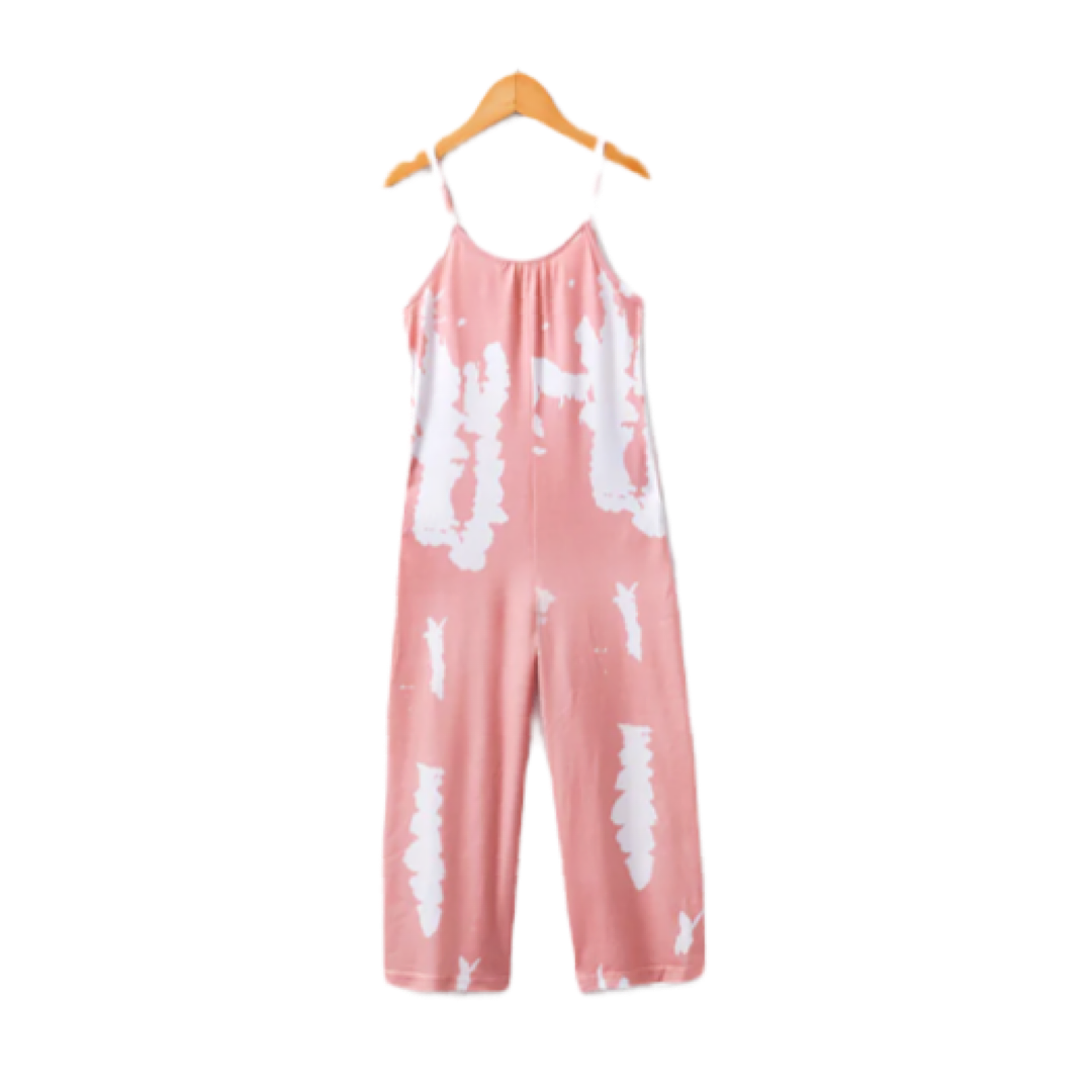 Pink Tie Dye Jumpsuit