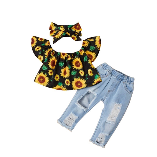 Sunflower Denim Set