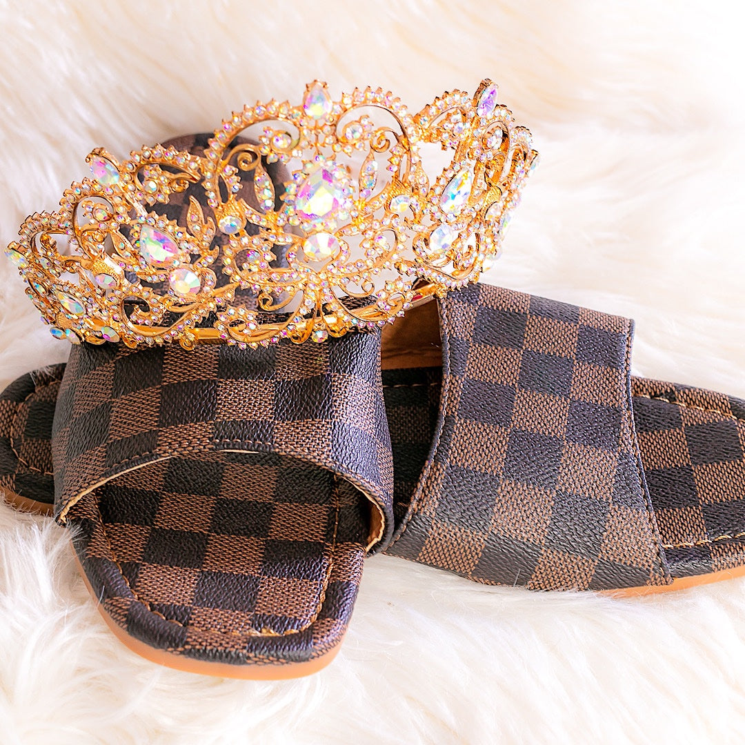 Brown Chess Sandals