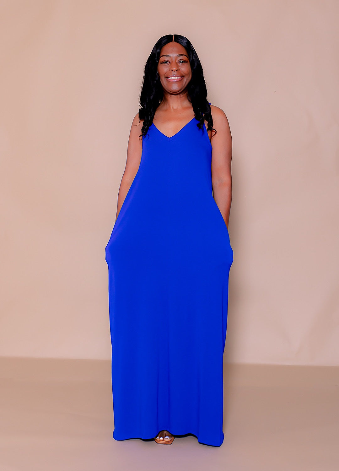 V-neck Maxi Dress