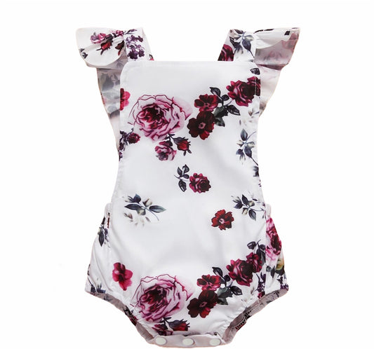 Sleeveless Floral Romper